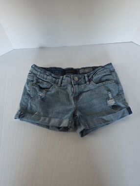 AEROPOSTALE Size (0) MIDI PETITE DENIM SHORTS